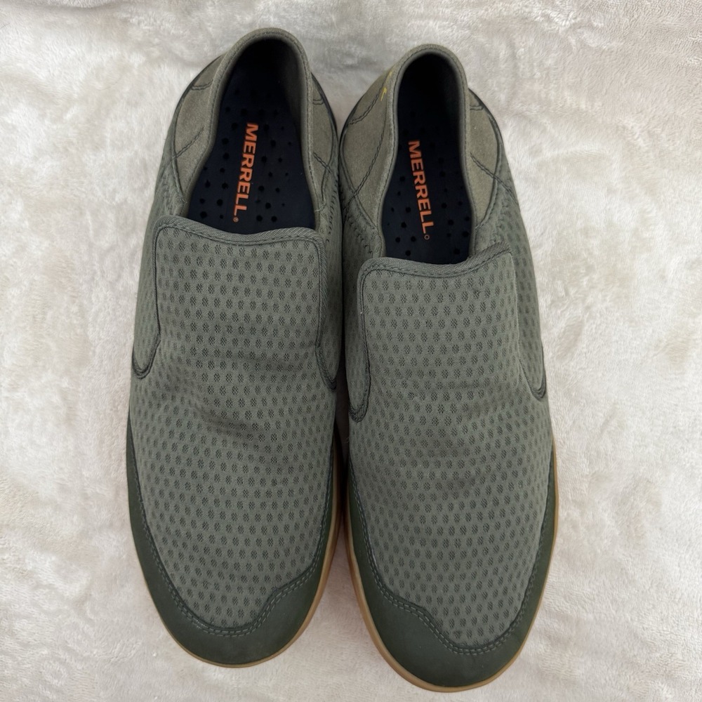 Merrell Tideriser Moc Water Shoes Olive Green Vibram Hydromorph Men's 13